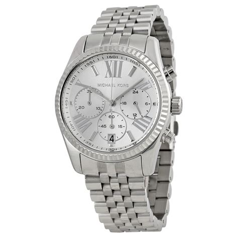 michael kors ml5555|Michael Kors lexington stainless steel.